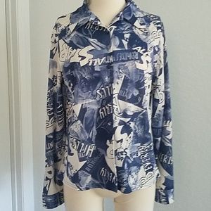 Woman's vintage print blouse